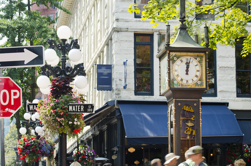 Gastown steam clock in Vancouver