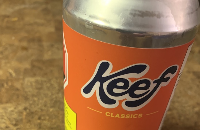 A can of Keep Orange Kush