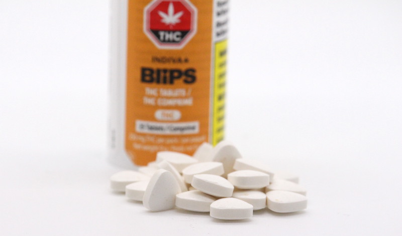 Blips by Indiva are shown along with the packaging