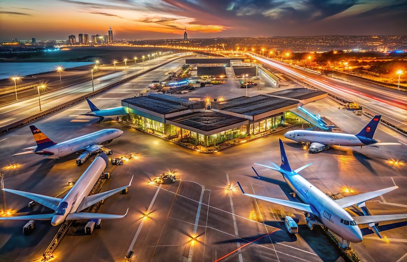 Night at Ben Gurion Airport